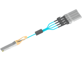 200G QSFP56轉(zhuǎn)4x 50G SFP56 AOC